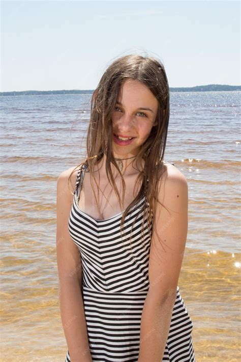 Premium Photo | Very lovely young girl of 12 years old