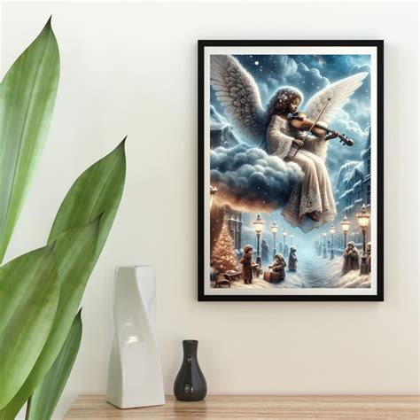 Celestial Black Angels | Upscaled Hi-res Pngs | Cultural Black Art