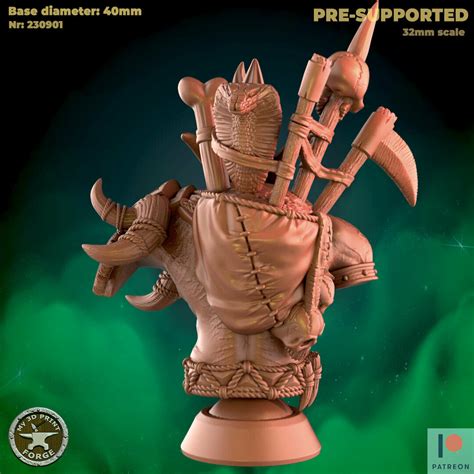 3D file Troll Leader Vol Bust・3D printing idea to download・Cults