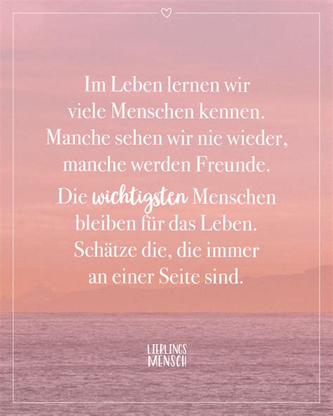 Im Leben lernen wir viele Menschen kennen. Manche sehen wir nie wieder ...
