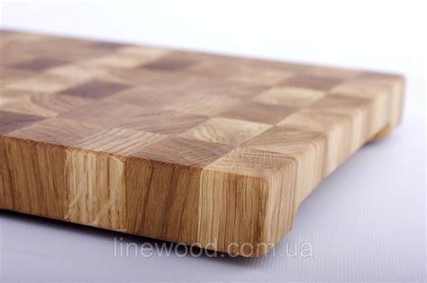Торцевая разделочная доска 60х40х5 см из дуба LineWood: продажа, цена в ...