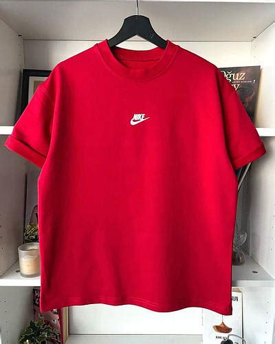 Мужская красная оверсайз футболка Nike (ID#1939875153), цена: 958 ...