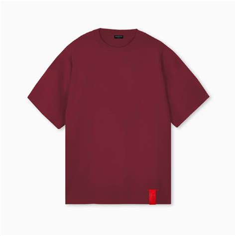 partch  oversized tee burgundy organic cotton oversized tshirt