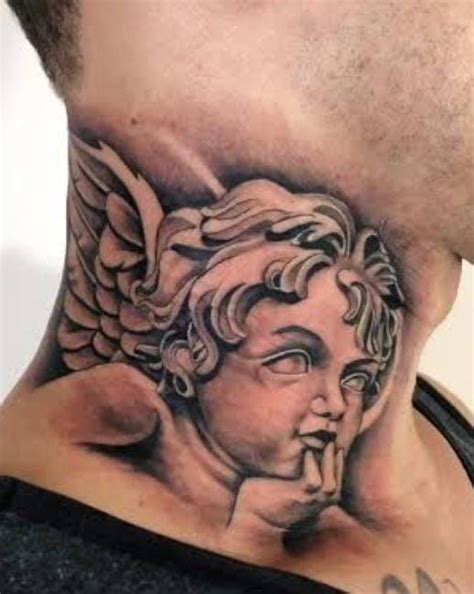 Tatuagem No Pescoço Masculino Anjo - Pin de Rafael Squizani em Tattoo anjo | Tatuagem no pescoço masculino ...