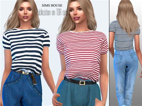 Sims 4 CC White Shirt