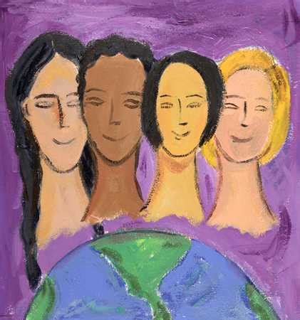 Stock Illustration - Four Women