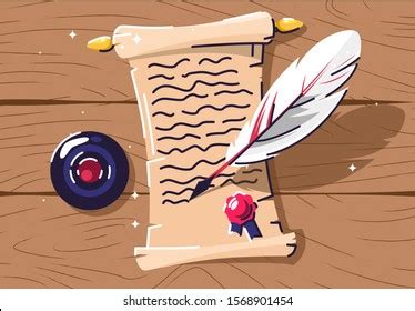 Vector Illustration Old Papyrus Scroll Writing Stock Vector (Royalty Free) 1568901454 | Shutterstock