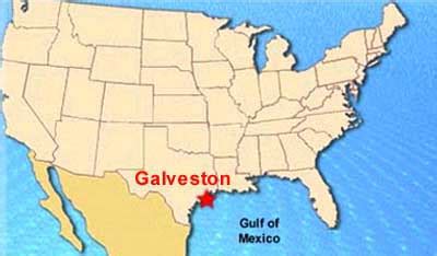 Galveston Island Texas - Galveston Map