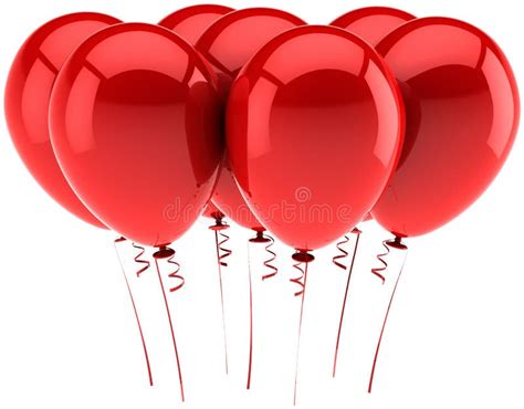 red party balloons stock illustration illustration  helium