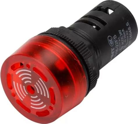 Звуковой сигнализатор CHINT ND16-22FS d22мм красный LED AC 220В (R ...