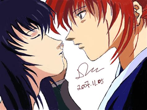 Kenshin and Tomoe by livetofly on DeviantArt