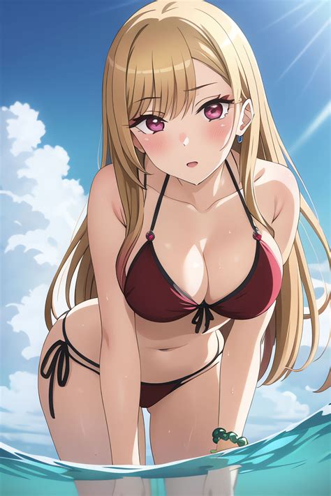 Marin Kitagawa - Red Bikini 26 by Tiger-groves on DeviantArt