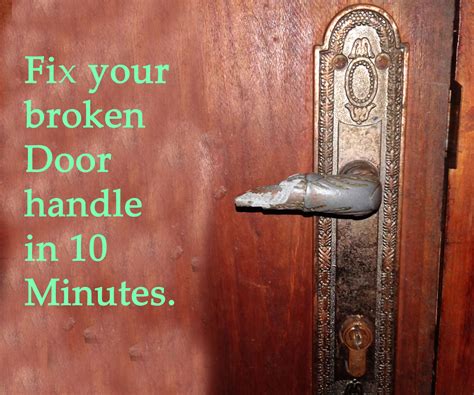 how to fix a door knob that falls off