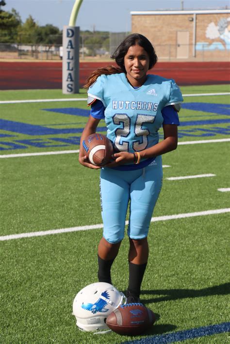 Female kicker for Wilmer-Hutchins football team making most of