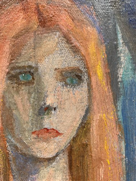 Walter Emerson Baum - Portrait of a Nude Red Headed Woman For Sale at