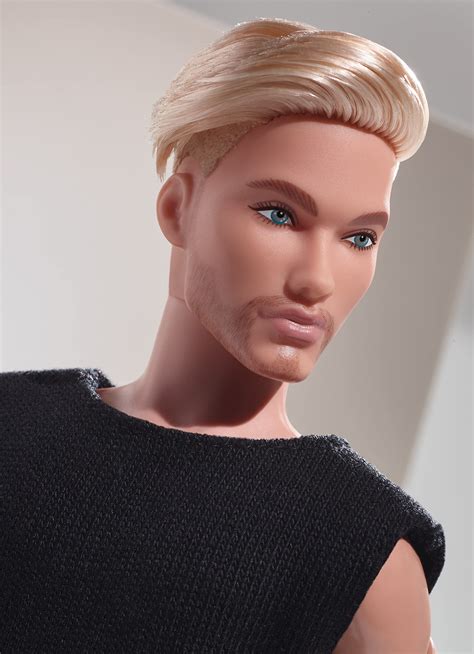 Buy Barbie GTD90 Signature Looks Ken Doll (Blonde with Facial Hair ...