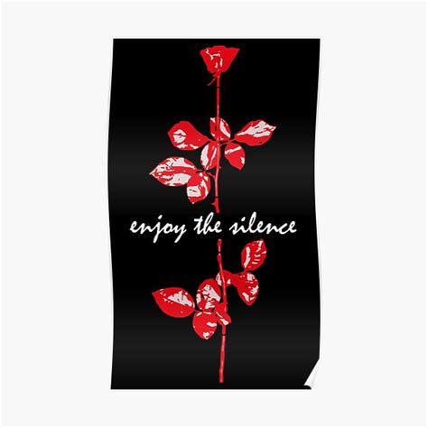 "Enjoy The Silence" Poster for Sale by ManuPOP | Redbubble