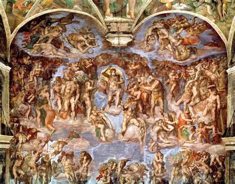 The Last Judgement Mural By Michelangelo Buonarroti - Murals Your Way