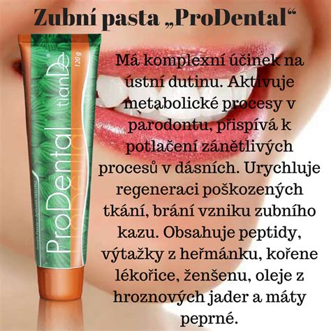 Zubní pasta „ProDental“ Posiluje tkáně parodontu díky peptidům s ...