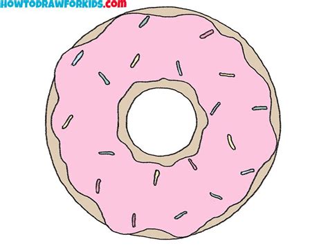 how to draw a cute donut easy | Donut drawing, Drawings, Food drawing
