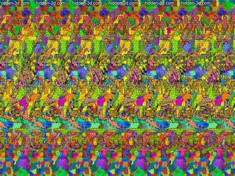 Stereogram by 3Dimka: Ad with phone number. . Tags: kangaroo, animal ...