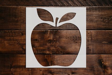 Apple Stencil - Art and Wall Stencil - Stencil Giant