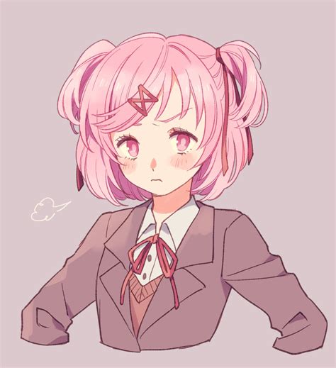 Natsuki (Doki Doki Literature Club!) Image by Ko Ma Co Ma #2832365