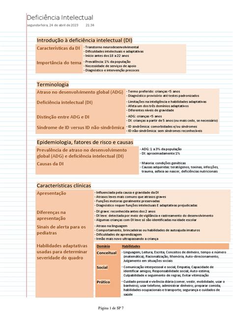 Quais São As Características Essenciais Da Deficiência Intelectual - Características da Deficiência Intelectual | PDF