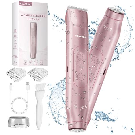 Amazon.com: Akunbem 2 in 1 Women Electric Shaver Dual Head Bikini