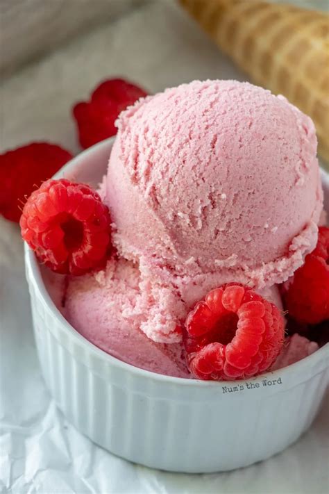Homemade Raspberry Ice Cream Recipe - Num's the Word