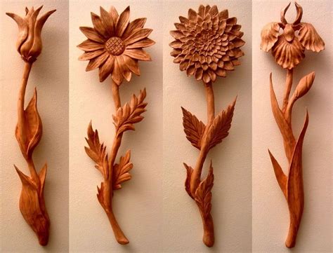 soo pretty flowers | Wood carving designs, Wood carving art, Wood flowers