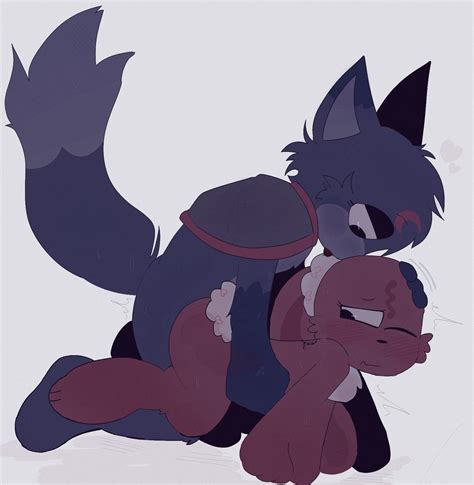 Rule 34 - anthro blue body blue fur brown body brown fur candy canid