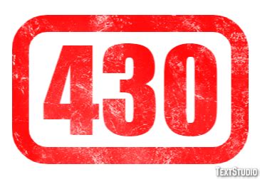 430 Text Effect and Logo Design Number