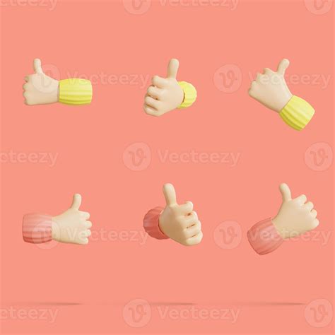 juego de manos de lindo. la mano muestra diferentes signos de gestos