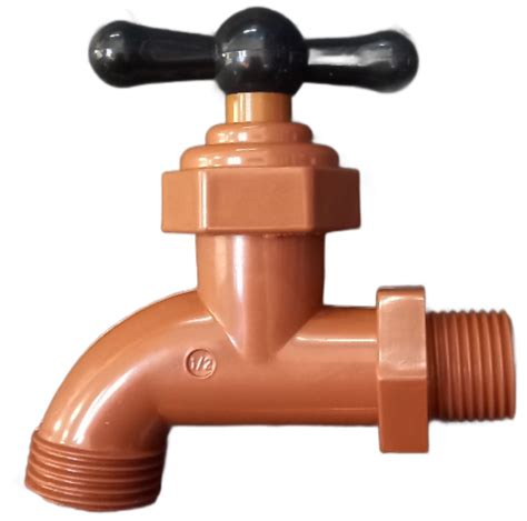 Tap Plastic 15x20 Brown + Black handle - Flowbins