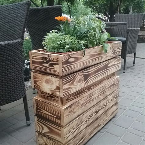 Кашпо из досок своими руками