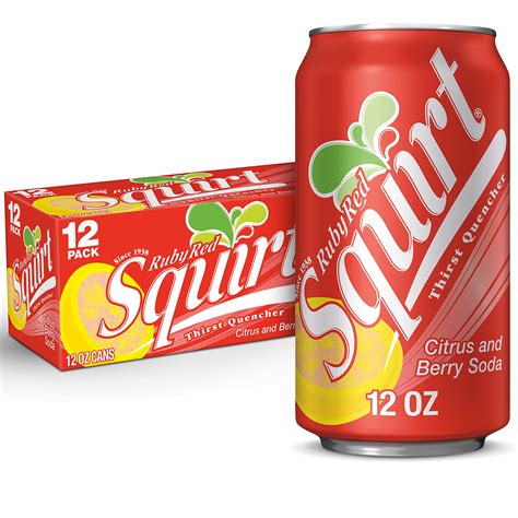 Amazon.com: Squirt Ruby Red Grapefruit Soda, 12 fl oz cans, 12 pack