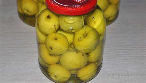 Райские яблоки в сиропе на зиму рецепт с фото