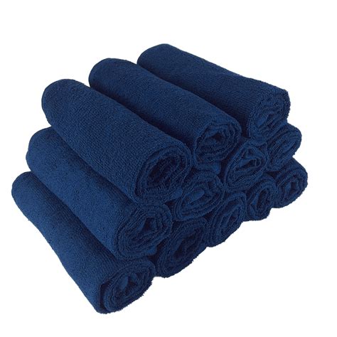 wholesale    navy blue hand towels  cotton