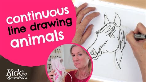 Creating continuous line drawing animals tutorial - Art Kick Sunday ...