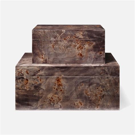 Made Goods Elita Box Set Ash gray Burl – CLAYTON GRAY HOME