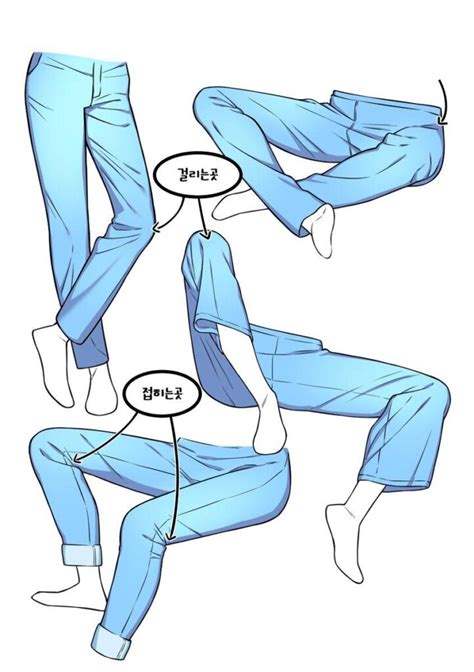 Pants Drawing Reference and Sketches for Artists