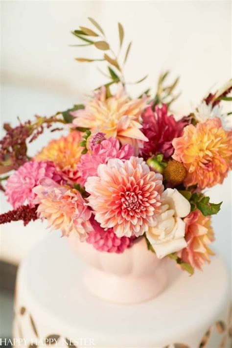 Fall Flower Centerpieces - Happy Happy Nester