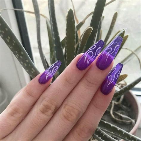 Маникюр американ герл//прозрачные ногти//наращивание | Goth nails ...