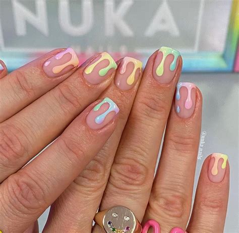 12 uñas francesas en color pastel para las amantes de los manis lindos ...