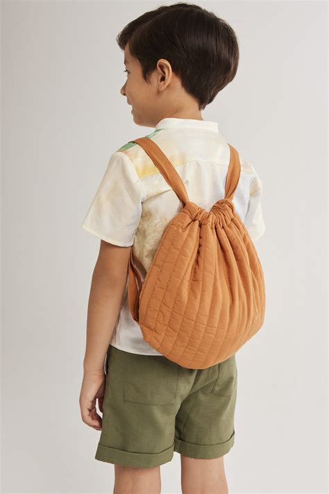 Mini Quilted Drawstring Bag - Our Second Nature