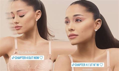 Ariana Grande looks radiant in new images for her cosmetics company ...
