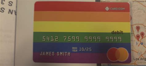 Got my gay pride MasterCard debit card today. Whoohooo! Love it! This ...