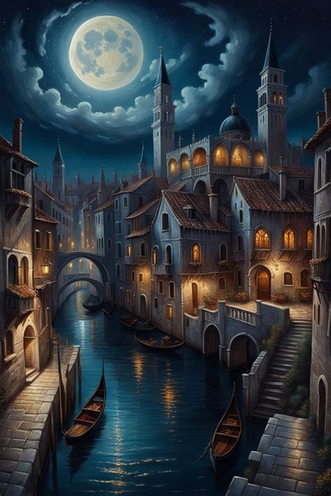 Fantasy medieval Venice