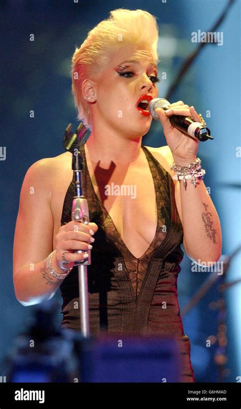 Singer pink performs live on stage during the 15th world music awards